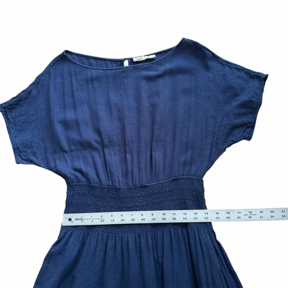 FAHERTY Coast To Coast Midi Dress in Navy - Excellent Pre-Owned Condition, Large - Picture 13 of 16